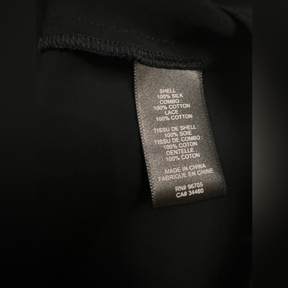 Rebecca Taylor silk lace black top size 8 georgette ruffle - Picture 5 of 6